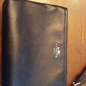 Black coach wristlet